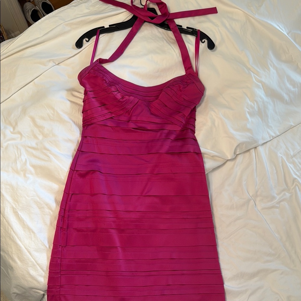 BCBGMaxAzria Pink Mini Dress